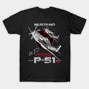 P51 Mustang WW2 Fighter Aircraft T-Shirt